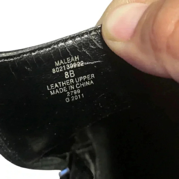 LAUREN RALPH LAUREN, MALEAH, Leather Ankle Boots Black - Picture 5 of 6